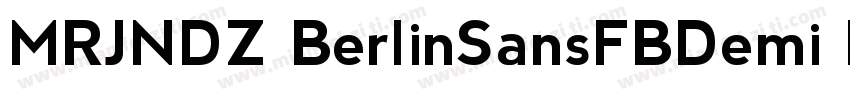 MRJNDZ BerlinSansFBDemi Bold字体转换